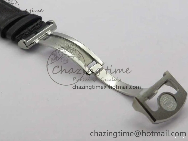 MIROTIME 0128 Portugieser Perpetual Calendar IW503406 V9F 1:1 Best Edition Silver Dial on Black Leather Strap A FastDry 7115